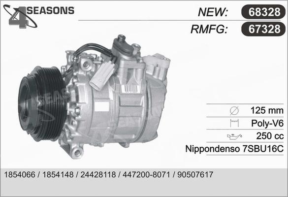 AHE 67328 - Compressore, Climatizzatore autozon.pro