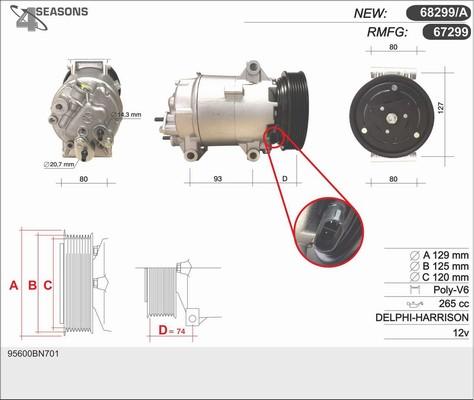 AHE 67299 - Compressore, Climatizzatore autozon.pro