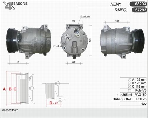 AHE 67293 - Compressore, Climatizzatore autozon.pro