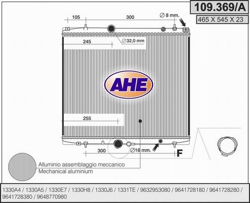 AHE 109.369/A - Radiatore, Raffreddamento motore autozon.pro