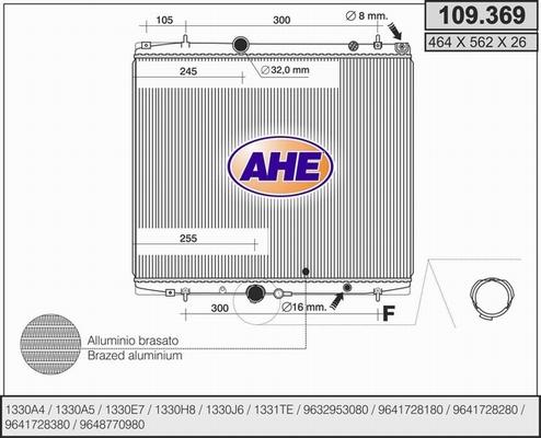 AHE 109.369 - Radiatore, Raffreddamento motore autozon.pro