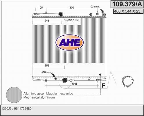 AHE 109.379/A - Radiatore, Raffreddamento motore autozon.pro