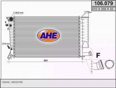 AHE 106.079 - Radiatore, Raffreddamento motore autozon.pro