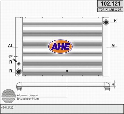 AHE 102.121 - Radiatore, Raffreddamento motore autozon.pro