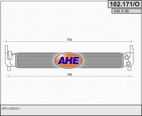 AHE 102.171/O - Radiatore, Raffreddamento motore autozon.pro