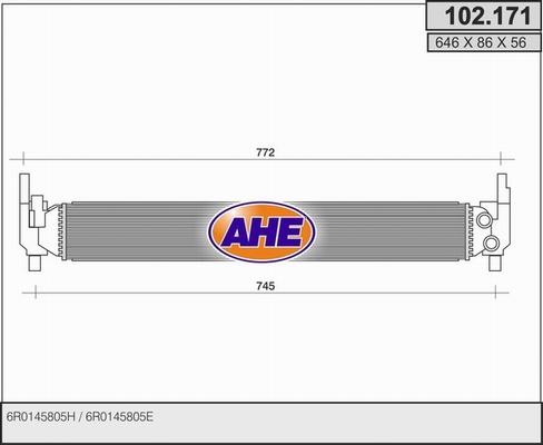 AHE 102.171 - Radiatore, Raffreddamento motore autozon.pro