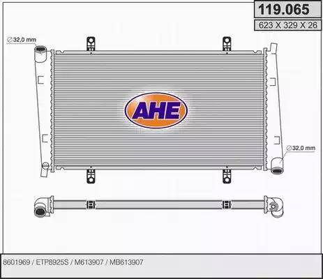 AHE 119.065 - Radiatore, Raffreddamento motore autozon.pro