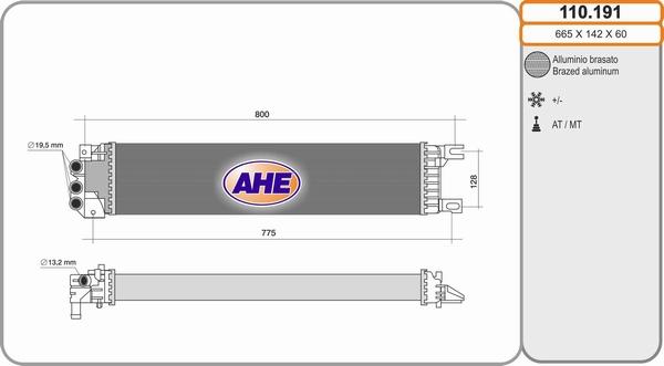 AHE 110.191 - Radiatore, Raffreddamento motore autozon.pro