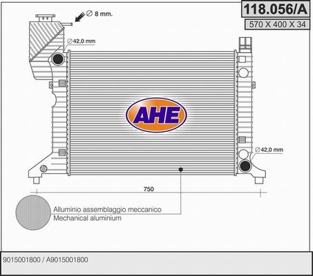 AHE 118.056/A - Radiatore, Raffreddamento motore autozon.pro