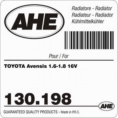 AHE 130.198 - Radiatore, Raffreddamento motore autozon.pro