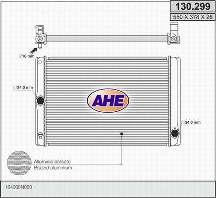 AHE 130.299 - Radiatore, Raffreddamento motore autozon.pro