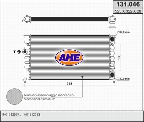 AHE 131.046 - Radiatore, Raffreddamento motore autozon.pro