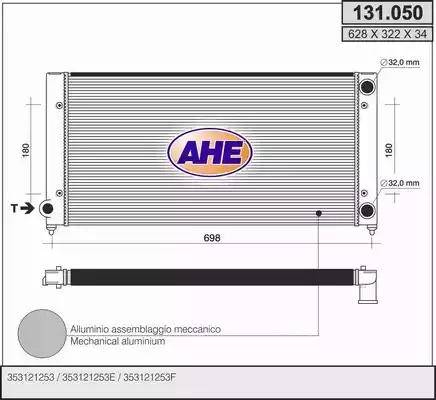 AHE 131.050 - Radiatore, Raffreddamento motore autozon.pro