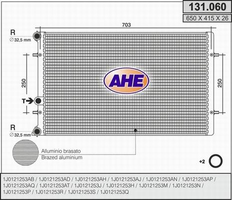 AHE 131.060 - Radiatore, Raffreddamento motore autozon.pro