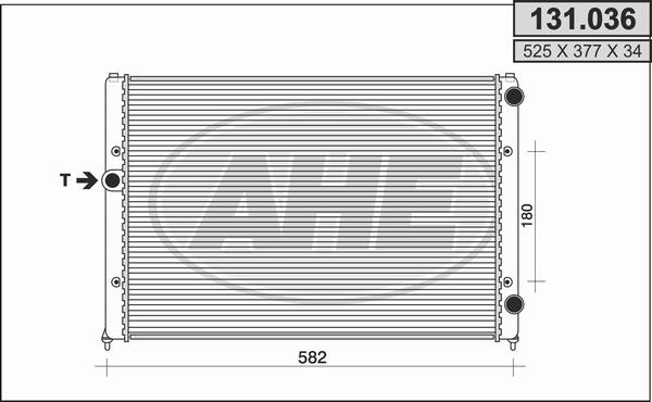 AHE 131.036 - Radiatore, Raffreddamento motore autozon.pro