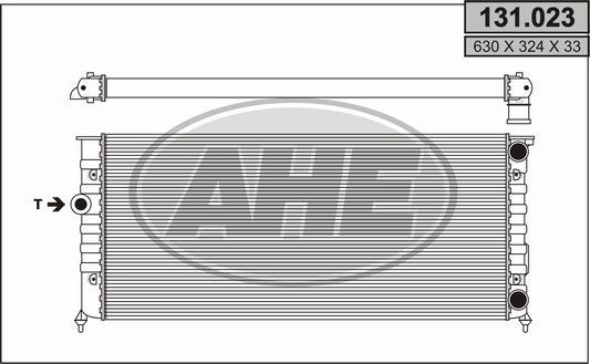 AHE 131.023 - Radiatore, Raffreddamento motore autozon.pro