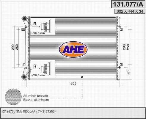 AHE 131.077/A - Radiatore, Raffreddamento motore autozon.pro