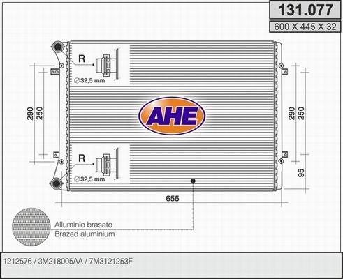 AHE 131.077 - Radiatore, Raffreddamento motore autozon.pro