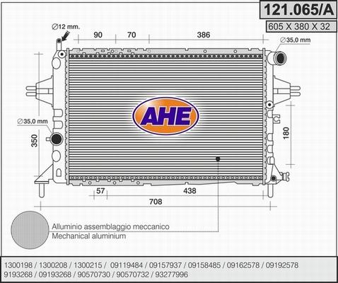 AHE 121.065/A - Radiatore, Raffreddamento motore autozon.pro