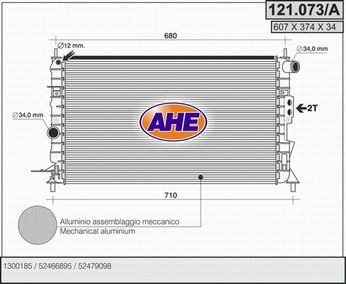 AHE 121.073/A - Radiatore, Raffreddamento motore autozon.pro