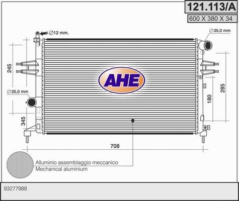 AHE 121.113/A - Radiatore, Raffreddamento motore autozon.pro