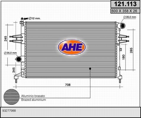 AHE 121.113 - Radiatore, Raffreddamento motore autozon.pro