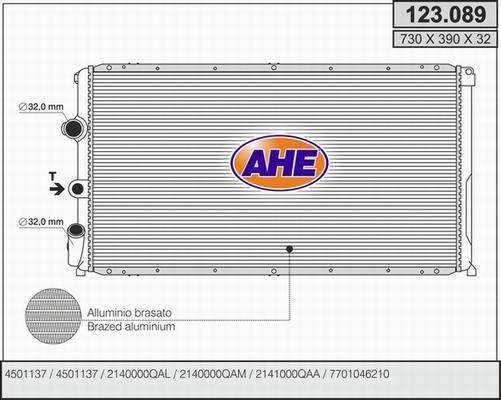 AHE 123.089 - Radiatore, Raffreddamento motore autozon.pro