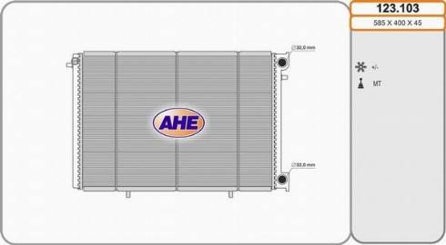 AHE 123.103 - Radiatore, Raffreddamento motore autozon.pro