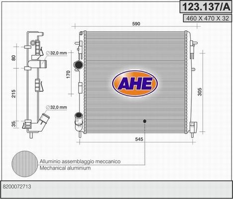 AHE 123.137/A - Radiatore, Raffreddamento motore autozon.pro