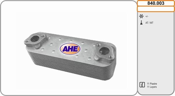 AHE 840.003 - Radiatore olio, Olio motore autozon.pro