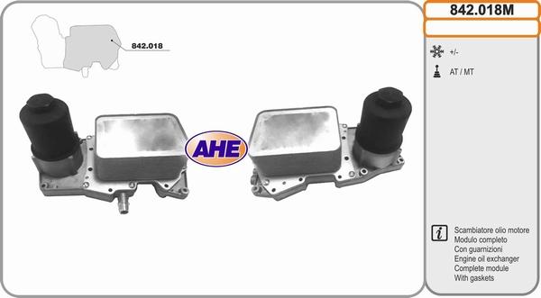 AHE 842.018M - Radiatore olio, Olio motore autozon.pro