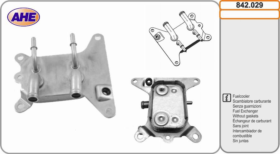 AHE 842.029 - Radiatore olio, Olio motore autozon.pro