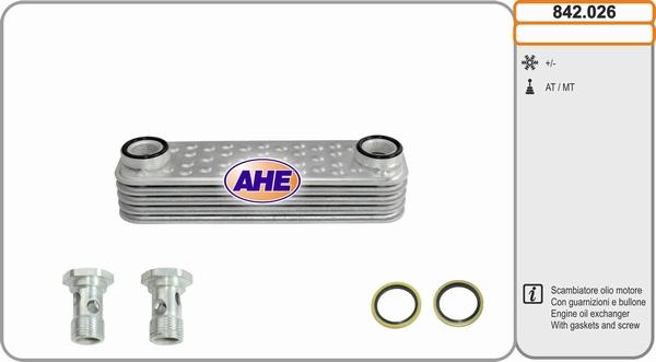 AHE 842.026 - Radiatore olio, Olio motore autozon.pro