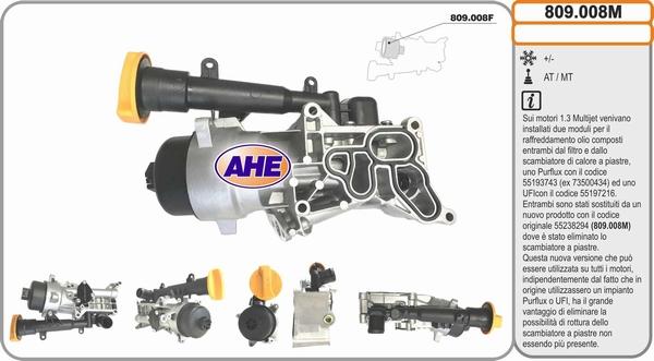 AHE 809.008M - Radiatore olio, Olio motore autozon.pro