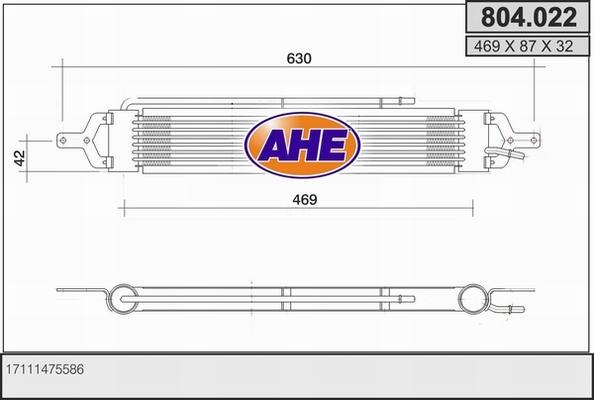 AHE 804.022 - Radiatore olio, Olio motore autozon.pro