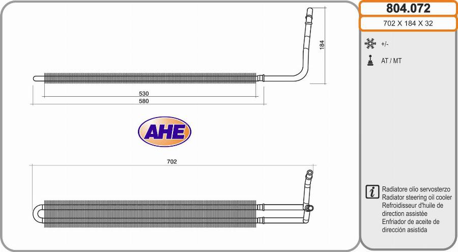 AHE 804.072 - Radiatore olio, Olio motore autozon.pro