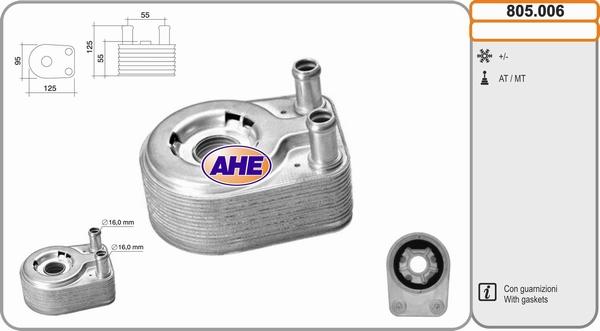 AHE 805.006 - Radiatore olio, Olio motore autozon.pro