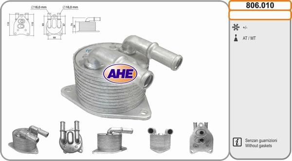 AHE 806.010 - Radiatore olio, Olio motore autozon.pro