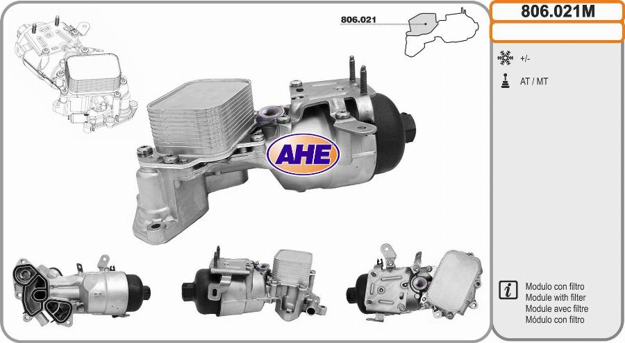 AHE 806.021M - Radiatore olio, Olio motore autozon.pro