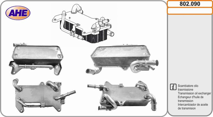 AHE 802.090 - Radiatore olio, Olio motore autozon.pro