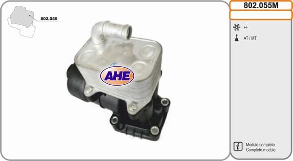 AHE 802.055M - Radiatore olio, Olio motore autozon.pro