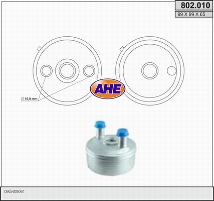 AHE 802.010 - Radiatore olio, Olio motore autozon.pro