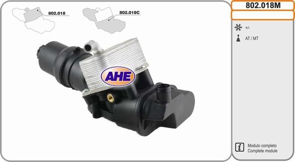 AHE 802.018M - Radiatore olio, Olio motore autozon.pro