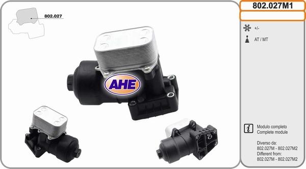 AHE 802.027M1 - Radiatore olio, Olio motore autozon.pro