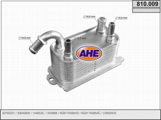 AHE 810.009 - Radiatore olio, Olio motore autozon.pro