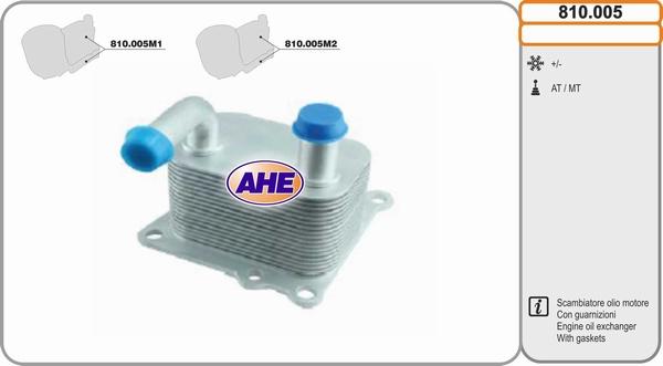 AHE 810.005 - Radiatore olio, Olio motore autozon.pro