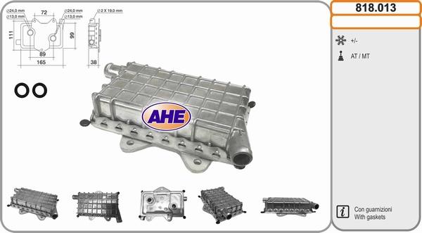 AHE 818.013 - Radiatore olio, Olio motore autozon.pro