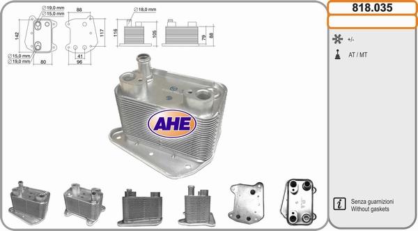 AHE 818.035 - Radiatore olio, Olio motore autozon.pro