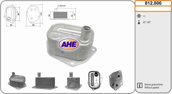 AHE 812.006 - Radiatore olio, Olio motore autozon.pro