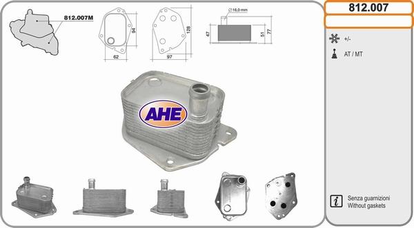 AHE 812.007 - Radiatore olio, Olio motore autozon.pro